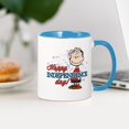 thumbnail image 3 of CafePress - Linus Happy Independence Day Mug - 11 oz Ceramic Mug - Novelty Coffee Tea Cup, 3 of 4