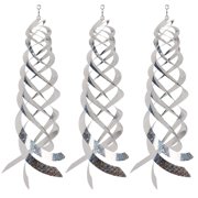 Orchard Supplies Silver Keep Birds Away For Driving Sparrows Away Spiral Reflectors Scare Bird Tool Bird deterrent devices Pigeon Repellent Devices 3 PACKS