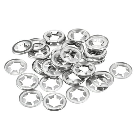 

M12 Internal Tooth Starlock Washer 11.2mm I.D. 24.5mm O.D. Lock Washers Push On Locking Speed Clip 40pcs