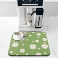 thumbnail image 2 of Washable Rubber Daisy Cute Floral Dish Drying Mats for Kitchen Counter Home Large Coffee Bar Pad Accessories and Decor for Utensils Stemware 16''x18'', 2 of 7