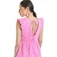 thumbnail image 4 of Vestido bordado con volantes Roman Fashion /Juvenil, 33937 (Rosa) rosa M, 4 of 5