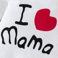 thumbnail image 7 of Wonitaaizi Baby Clothing Newborn Infant Baby Boy I Love Mama Romper Funny Jumpsuit Newborn Unisex Outfit (6-9 Months,White), 7 of 7