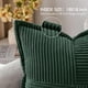 thumbnail image 4 of Juego de 2 fundas de almohada decorativas MIULEE, 46 x 46 cm, pana verde oscuro, 4 of 8
