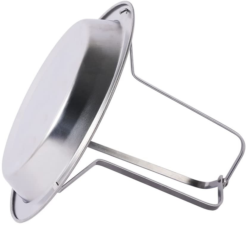 Amerteer Beer Can Chicken Holder - Folding Stainless Steel Vertical Poultry Turkey Chicken Roaster Rack with Roasting Pan for Oven or Barbecue Grill Charcoal Grill Smoker Grill - image 4 of 7