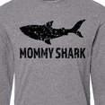thumbnail image 4 of Inktastic Mommy Shark with Distressed Shark Long Sleeve T-Shirt, 4 of 5
