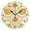 Black, variant on Cute Fried Egg Faces Round Wall Clock Silent Analog Battery Operated Gold Pointer Home Decor 9.84" Diameter