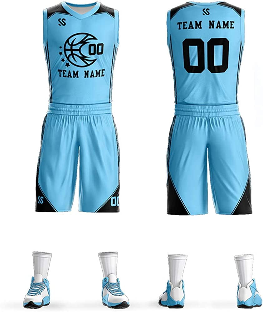 Custom Basketball Jersey - Unisex, Women's & Youth Size - Add Name & Number : Sports & Outdoors
