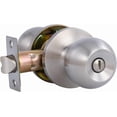 thumbnail image 1 of ( ) Matte Interior Door Knob with Lock for Bedroom/Bathroom Keyless Privacy Door Knobs for Bed/Bath by, 1 of 7