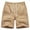 Z05-Khaki, variant on Cargo Shorts for Men Camo Elastic Waist Belted Solid Color Hiking Outdoor Twill Track Shorts Loose fit with Multi-Pocket,Khaki,36