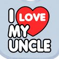 thumbnail image 4 of Inktastic I Love My Uncle Boys or Girls Baby Bib, 4 of 4