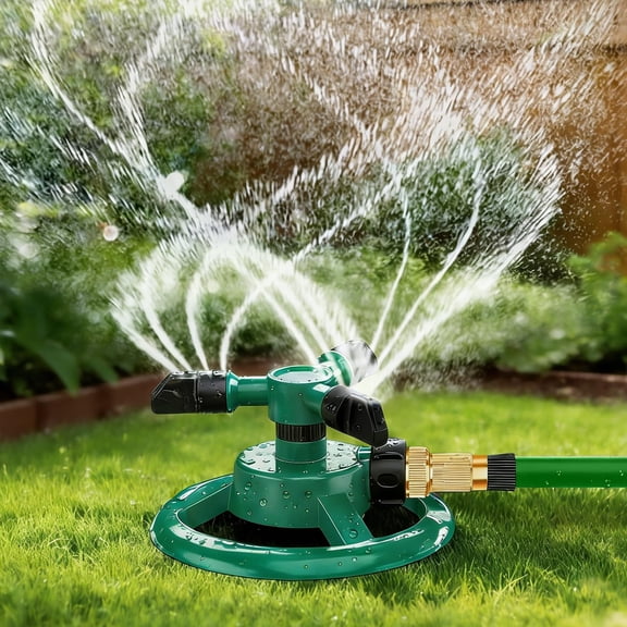 Sprinklers for Yard, Lawn & Garden Sprinkler Automatic 360 Rotating for Large Area Coverage, Grass Water Sprinkler for Kids and Pets Water Fun WWSOGQH