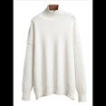 thumbnail image 1 of Suéter de Larga y Cuello Alto para Mujer, Estilo Informal, Holgado, de Punto Grueso, para Otoño e Invierno. M, 1 of 10