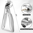 thumbnail image 4 of Welcome to my boutique. Toenail Clippers for Seniors Thick Nails - Ergonomic Large Angled Head Nail Clippers with Catcher, Mess Free Wide Jaw Sharp Blade Nail Cutter Gifts for Him Men & Women, Sliver, 4 of 4