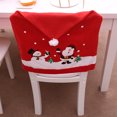thumbnail image 2 of Juego de 6 fundas navideñas JAMW para sillas Decoraciones navideñas Papá Noel Copo de nieve Muñeco de nieve, 2 of 5