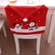 thumbnail image 4 of Funda para silla navideña con estampado de muñeco de nieve, decoración navideña, 2 piezas, 4 of 5