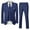 Navy, variant on Wehilion Suit for Men Vintage Retro Wedding Suits Set Slim Fit 3 Pieces Jacket Blazer Groom Tuxedo Prom Mens Suit Royal Blue M
