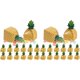 thumbnail image 1 of 100 Piezas Caja de Galletas de Caramelo de Piña Caja de Embalaje de Regalo de Fiesta Hawaiana Bolsa Luau Decoración de Boda de Cumpleaños de Verano, 1 of 5