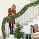 thumbnail image 5 of 2Meter Christmas Pines Needle Wreath With Green Artificial Christmas Wreath Winter Mantel Tabletop Porch Decoration Holiday Wreath Green Christmas Wreat, 5 of 9