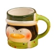 thumbnail image 2 of Taza de cerámica bonita, tazas de café navideñas, tazas de chocolate caliente, tazas esmaltadas para decoración de cafetería, regalos de Navidad, Pingüino, 2 of 8