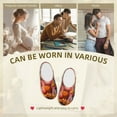 thumbnail image 7 of Yiaed Vibrant Floral Collage Portrait Print Slippers Fuzzy Warm Cozy Slippers Non Slip House Slippers For Indoor Outdoor Slippers House Slippers-8, 7 of 7