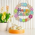 thumbnail image 6 of Easter Decoration Door Hanging, 10.6" Wooden Wreath Pendant for Front Porch and Holiday Decor, Seasonal Welcome Sign, 6 of 6