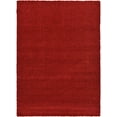 thumbnail image 2 of Unique Loom 3126275 7 x 10 ft. Solid Shag Rectangular Rug, Cherry Red, 2 of 2