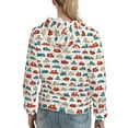 thumbnail image 7 of Daiia Artoon Car Pattern Women's Fashion Hoodies & Sweatshirts with Kangaroo Pocket Hooded Sweatshirt with Eye-catching Drawstrings-Medium, 7 of 7