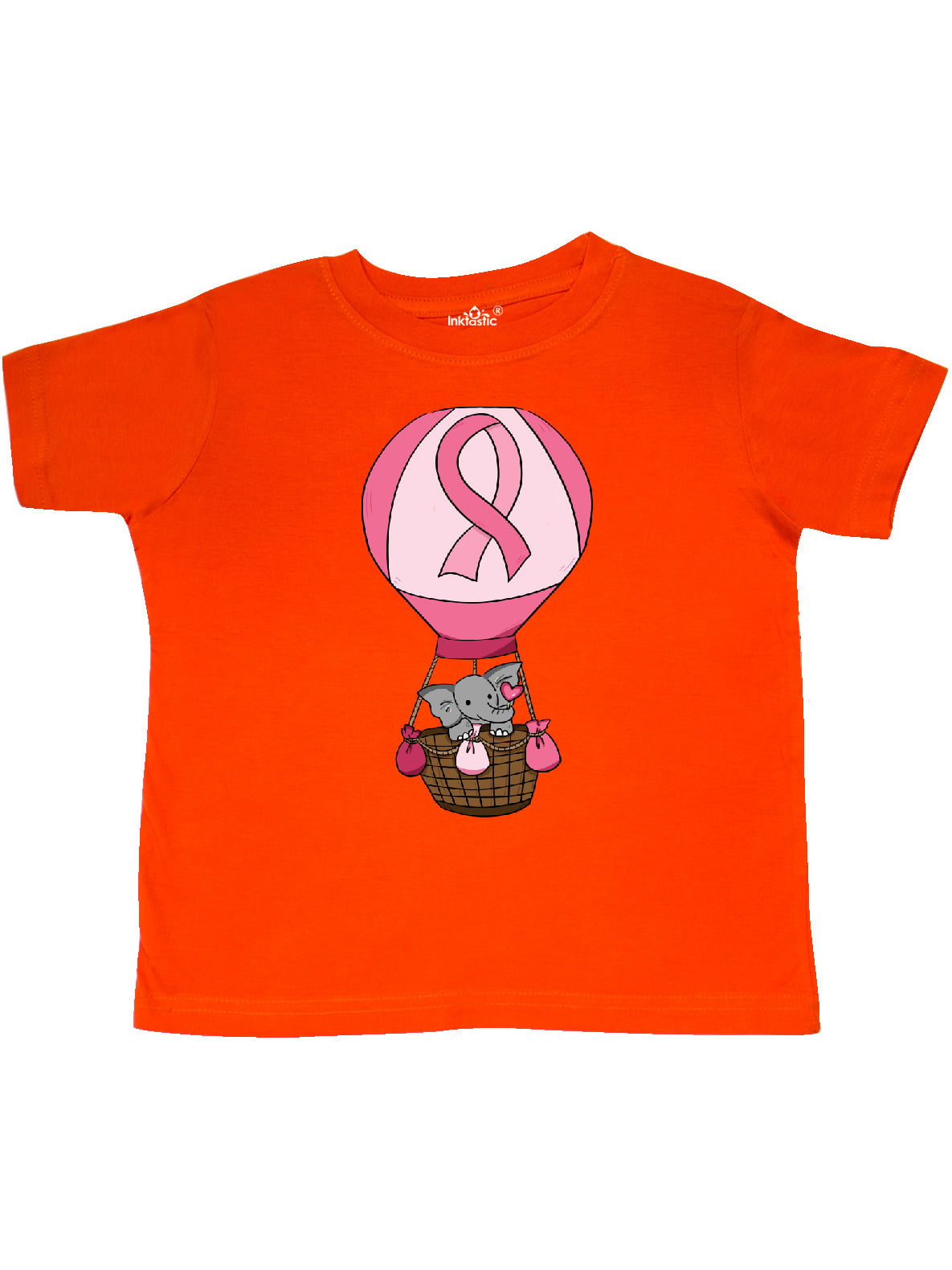 INKtastic - Pink Awareness Elephant Toddler T-Shirt ...