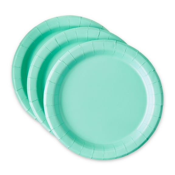 Disposable Paper Plates, 7", Mint, 24 Pieces, by Way To Celebrate