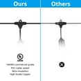 thumbnail image 6 of String Patio Lights, Homes and Gardens Lights, Outdoor Globe String Lights, Waterproof String Lights, 50FT 24 Sockets 36 Bulbs Included, 6 of 7