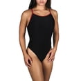 thumbnail image 4 of Adoretex Women's Solid Thin Strap Flyback Swimsuit (FN001) - Black - 26, 4 of 5