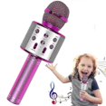 thumbnail image 1 of Microphone Karaoké, Microphone Karaoké Sans Fil Bluetooth pour Enfants, 1 of 5