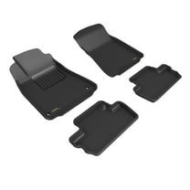 3D MAXpider Custom Fit Kagu Floor Mat (Black) Compatible for Lexus is 2009-2015-Full Set