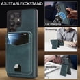 thumbnail image 5 of Compatible with Magsafe 2 in 1 Detachable for Samsung Galaxy S24 Ultra Wallet Case with Card Holder Women Men, Magnetic PU Leather RFID Blocking Flip Kickstand Credit Slots,for S24 Ultra, Green, 5 of 7