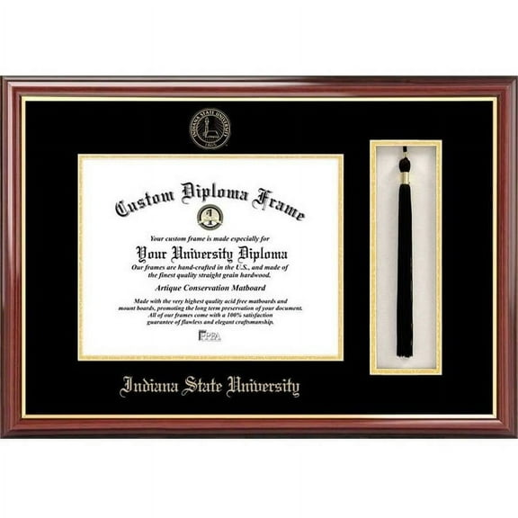 Indiana State 8.5" x 11" Tassel Box and Diploma Frame