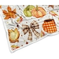 thumbnail image 5 of Fall Bows Throw Blanket, Fall Autumn Brown Beige Plaid Bows Maple Leaves Pumpkin Farmhouse Harvest Thanksgiving Blankets,Cozy Soft Fleece Fuzzy Throw Blanket for Bed Couch Sofa Chairs,40X50, 5 of 6