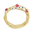 thumbnail image 1 of Set de pulseras CYRA con diseño ojo buena suerte love, 1 of 3