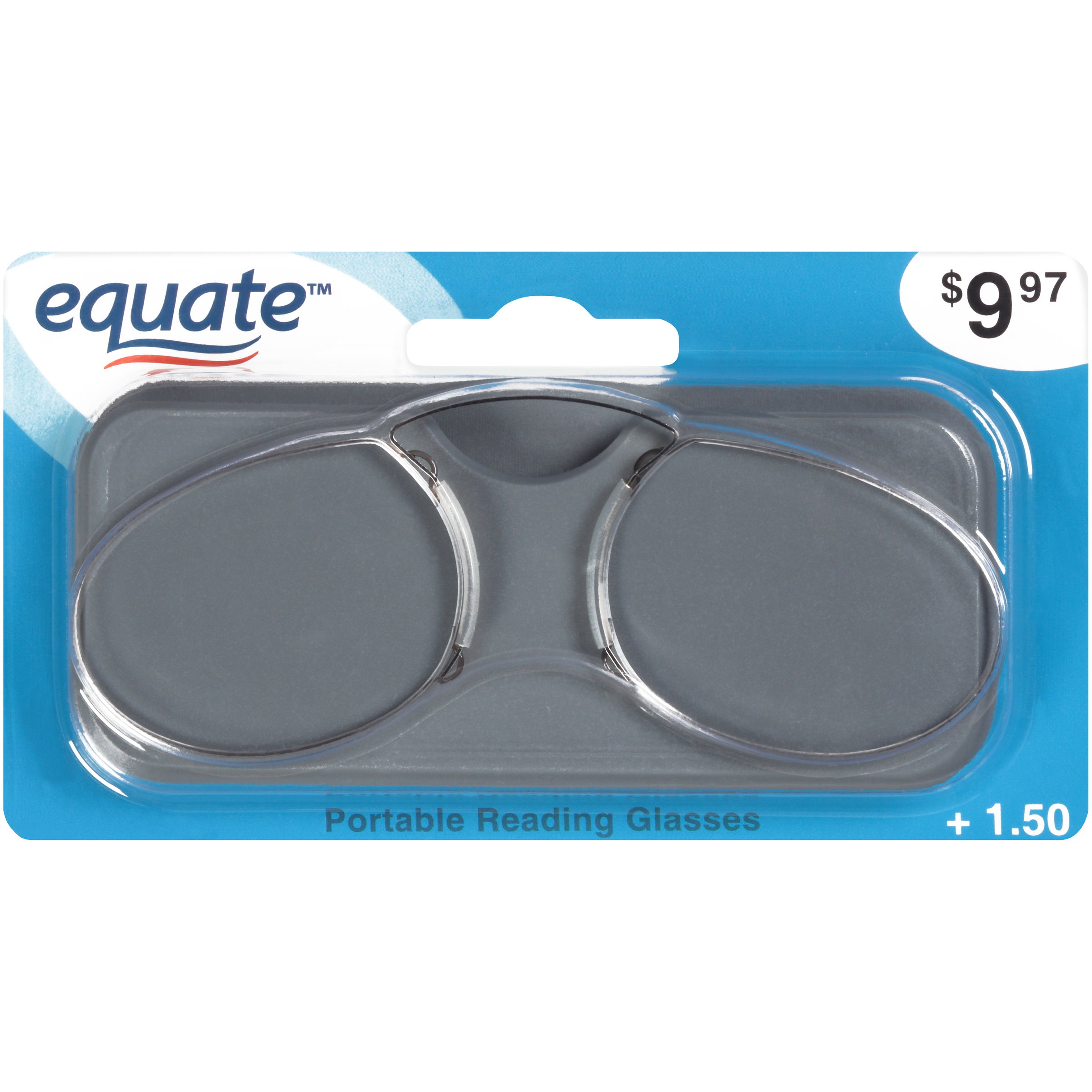 Equate Portable Reading Glasses, +1.50 Diopter