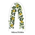 thumbnail image 3 of Guirnalda de Hojas Artificiales con Flores Artificiales y Enredaderas Verdes – 1,8 Metros de Follaje de Plástico para Decoración de Verano, Puerta Principal, Porche, Arco de Boda, Pared y Decoración, 3 of 7