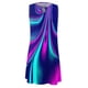 thumbnail image 2 of Gibobby Vestidos para Mujer Mujeres Vestido suelto de verano Sleeveless Floral imprimir Hollow fuera V cuello vestido Casual Beach vestido Mini(Púrpura oscuro,CH), 2 of 4