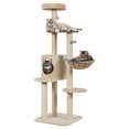 thumbnail image 1 of Gymax 56.5'' Multi-Niveaux Chaton Arbre Tour d'Escalade W / Perches Spacieuses & Sisal Poste, 1 of 10