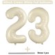 thumbnail image 2 of Globo LVMOQIQIU, 40 pulgadas, blanco, número 23, blanco crema, 2 unidades, 2 of 6