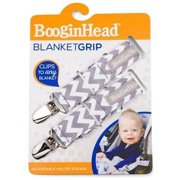 BooginHead BlanketGrip, Grey/White Chevron, 1-Count