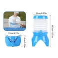 thumbnail image 2 of Clearance! Liulin Drink Dispenser, Lemonade Dispenser with Spigot, Foldable Juice Dispensers for Camping, Hiking and Party, Beverage Dispenser for Fridge, Portable Water Storage Container, 7.5L, 2 of 7
