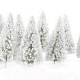 thumbnail image 2 of 10pcs White Scenery ndscape Model Cedar Trees 12cm Sunnimix Paisaje Paisaje Cedar árboles, 2 of 8