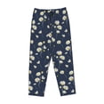 thumbnail image 4 of Naloa Daisies Flowers Print Women’s Ultra-Soft Comfy Pajama Lounge Pants with Pockets & Drawstring, 4 of 8