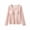 Pink, variant on WAGUTH Womens Scoop Long Sleeve Thermal Underwear Tops with Support Pads Soft Warm Vertical Stripe Fabric Slim Layering Shirts