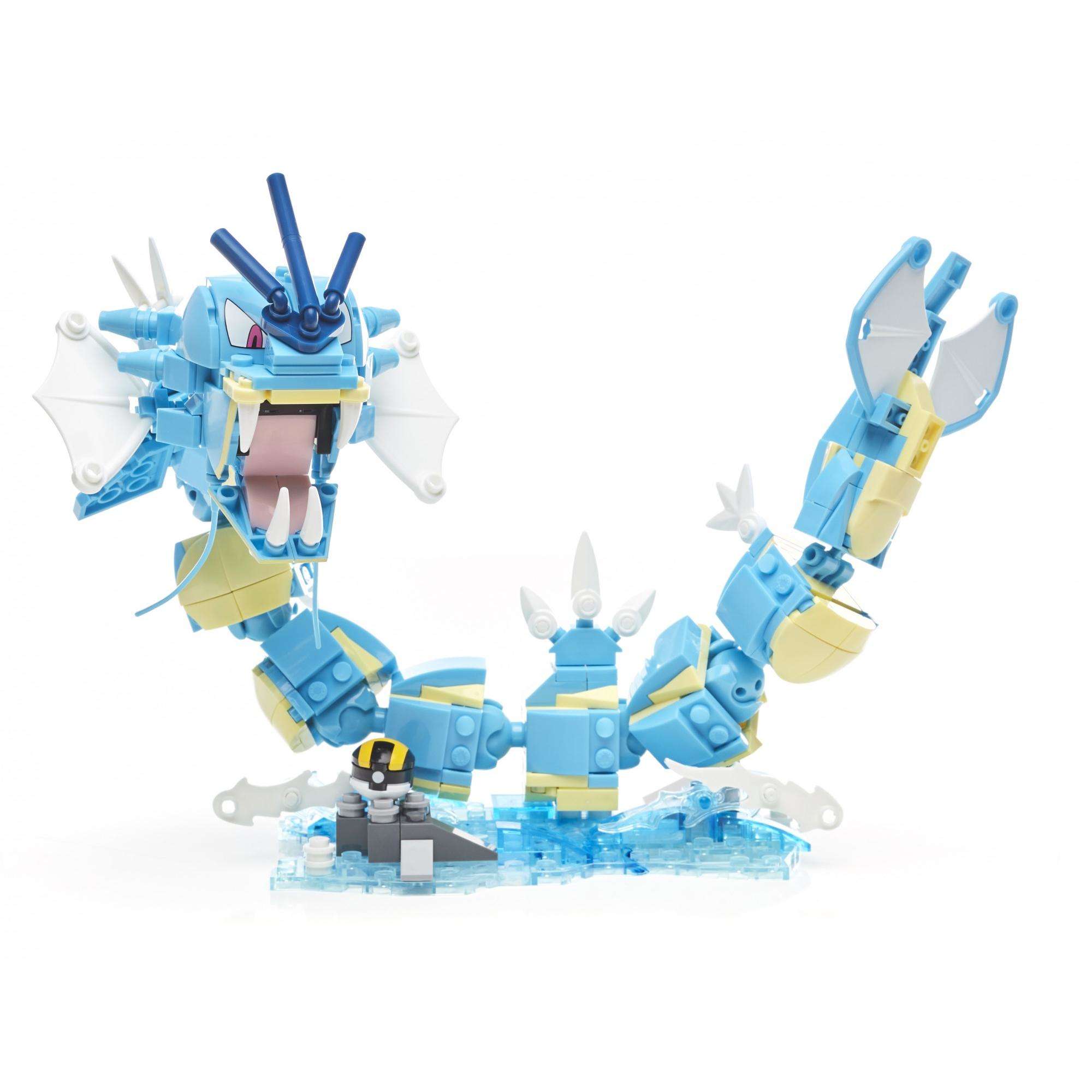 Mega Construx Pokemon Gyarados Construction Set with character figures,  Building Toys for Kids (352 Pieces)