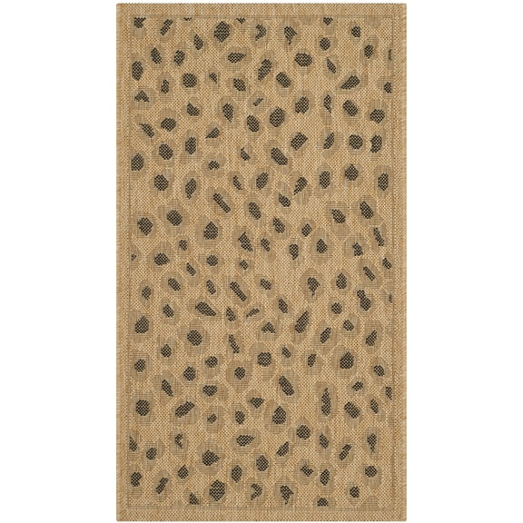 Safavieh Courtyard Camille Spotted Indoor/Outdoor Area Rug, Natural/Gold, 2' x 3'7"