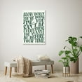 thumbnail image 5 of Green Wall Art Trendy Vintage Decor Pop Music Vienna Lyrics Poster Canvas Print Slow Down Your Doing Fine Daily Reminder Positive Affirmations Maximalist Aesthetic for Bedroom Dorm 8x12inch Framed, 5 of 8